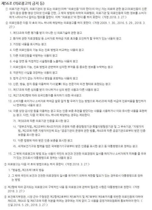 의료광고에서 피해야 할 요소