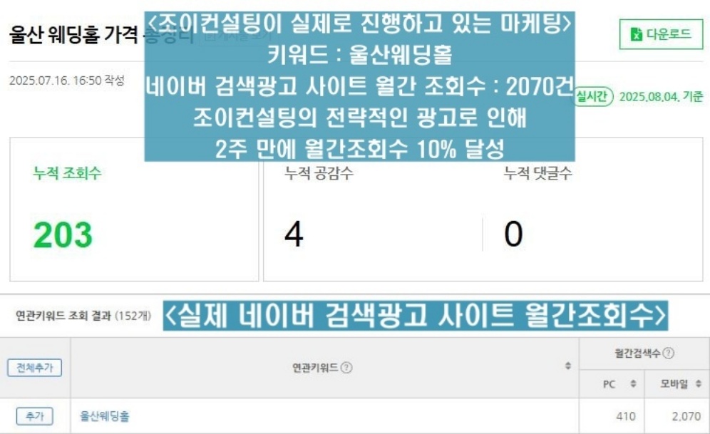 광고 꾸준한 노출