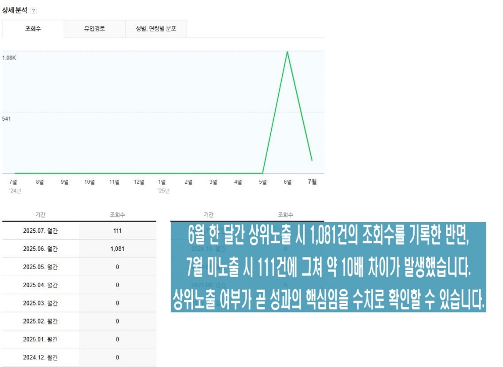 상위노출 조회수